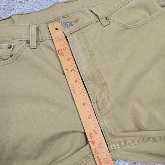 Levis Pants 514 Men 38x30 Tan Straight Fit Stretch Mid Rise Classic Casual - Picture 9 of 12